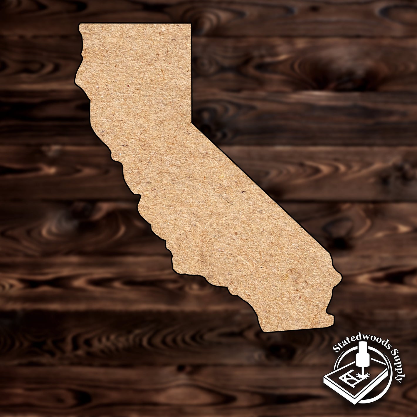 california state mdf plywood craft cutout