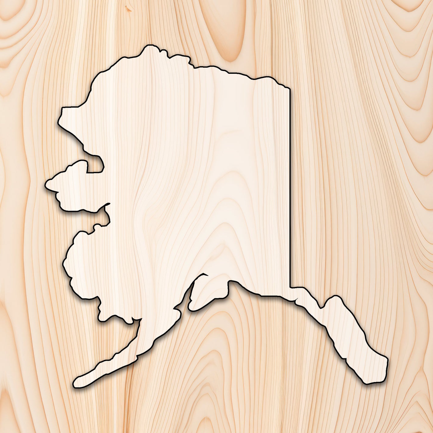 Alaska State Acrylic Craft Cutout