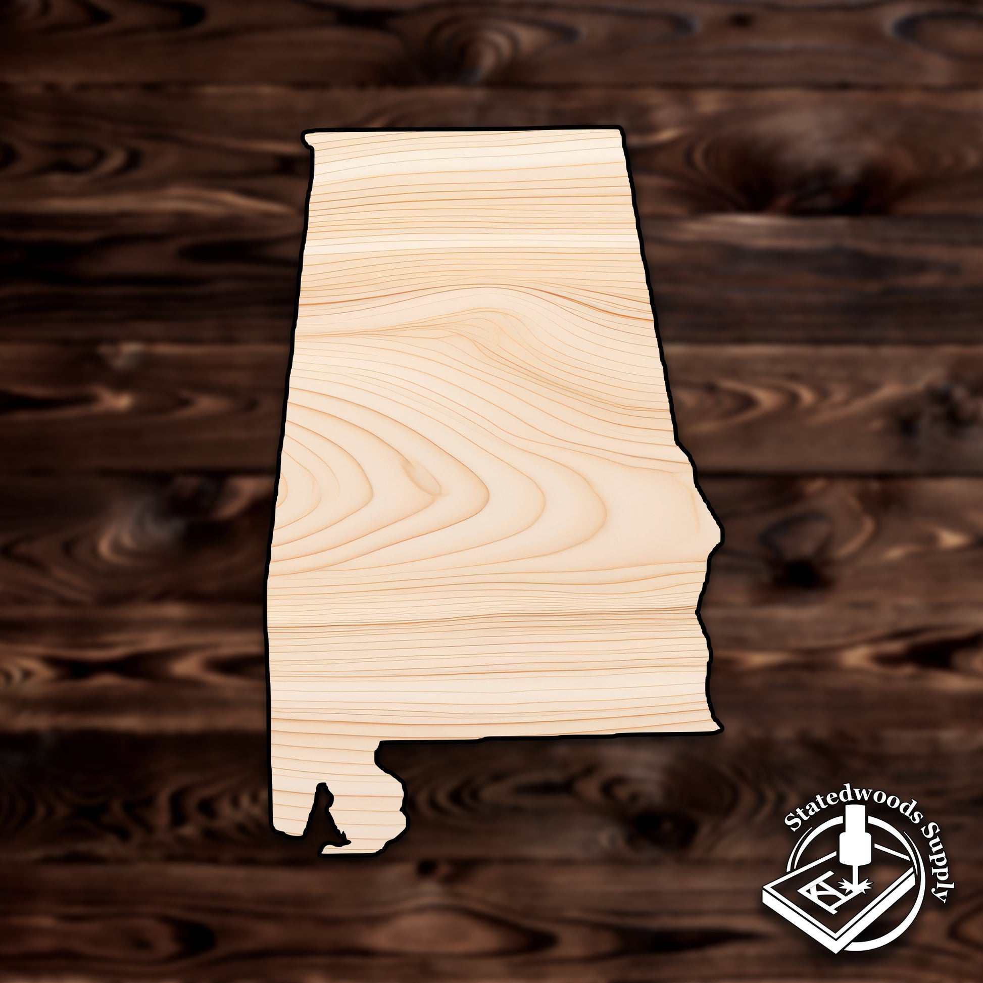 alabama state craft cutout wood