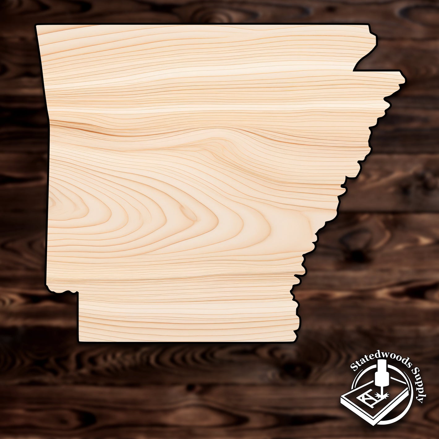 arkansas state craft cutout wood