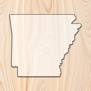 Arkansas State Acrylic Craft Cutout