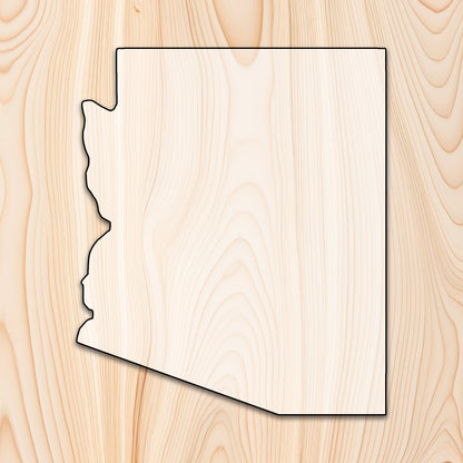 Arizona State Acrylic Craft Cutout