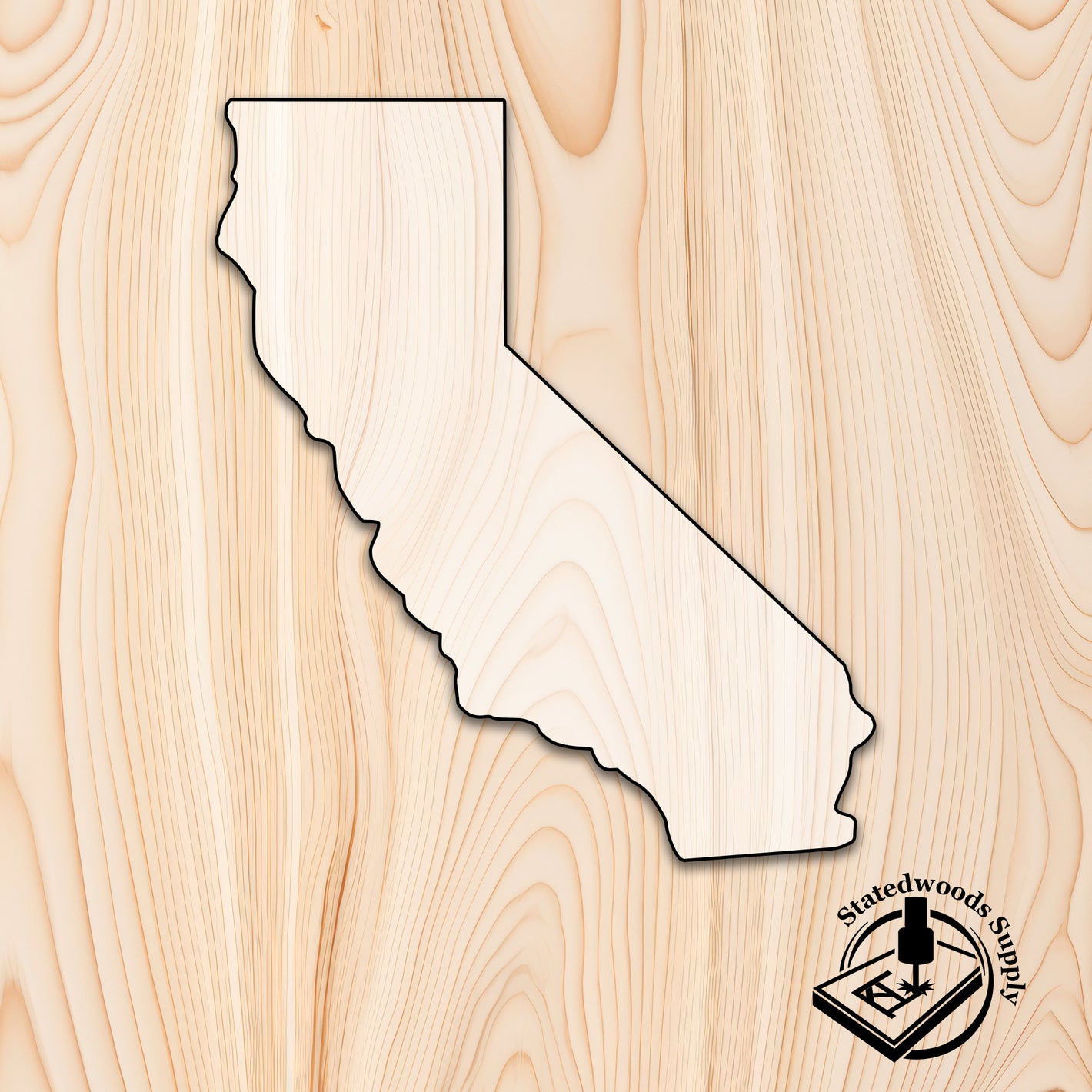 california state acrylic craft cutout