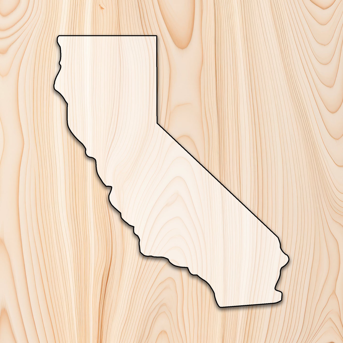 Calfornia State Acrylic Craft Cutout