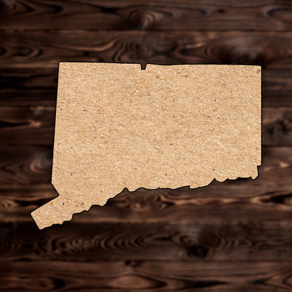 Connecticut State MDF Cutout