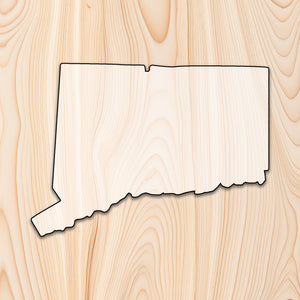 Connecticut State Acrylic Craft Cutout