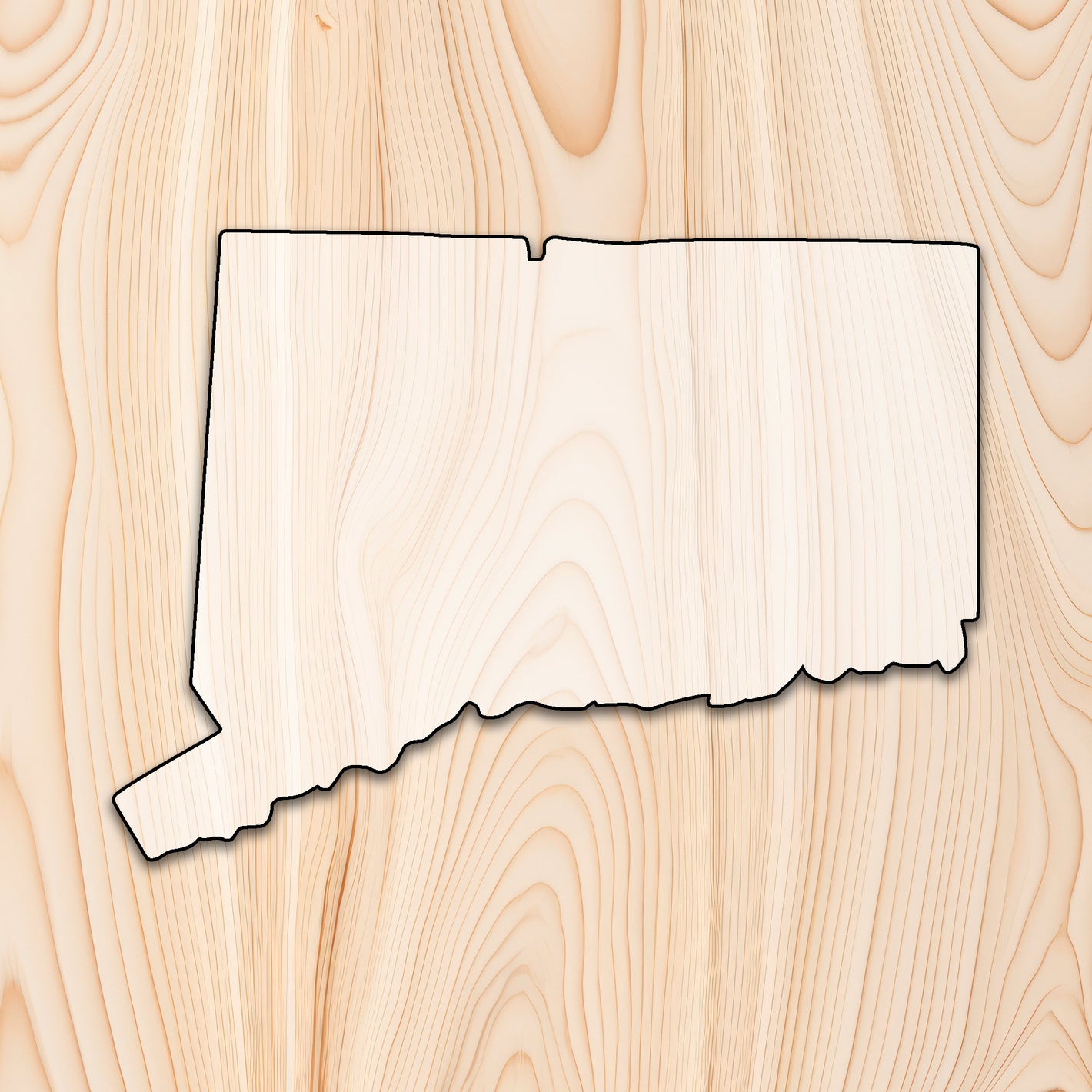 Connecticut State Acrylic Craft Cutout