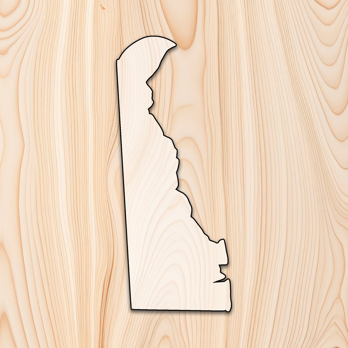 Delaware State Acrylic Craft Cutout