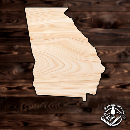 georgia state craft cutout wood