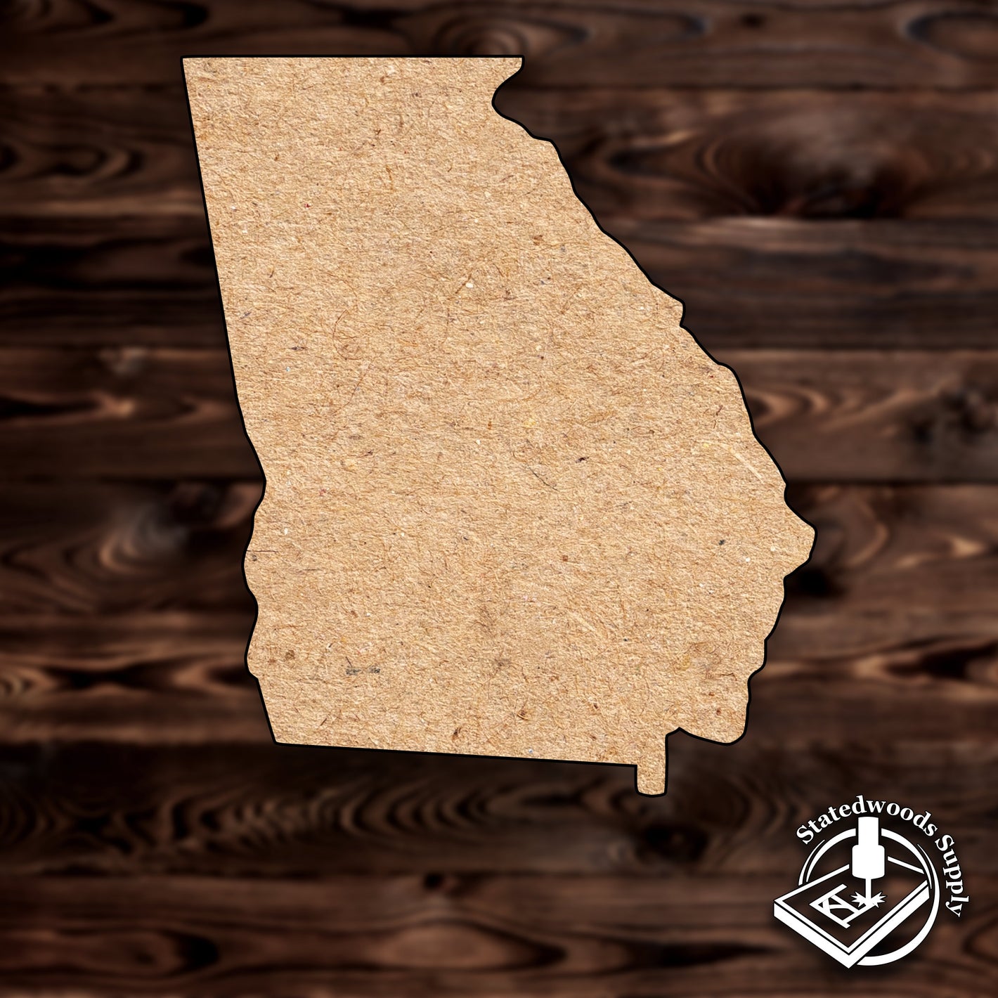 georgia state mdf plywood craft cutout