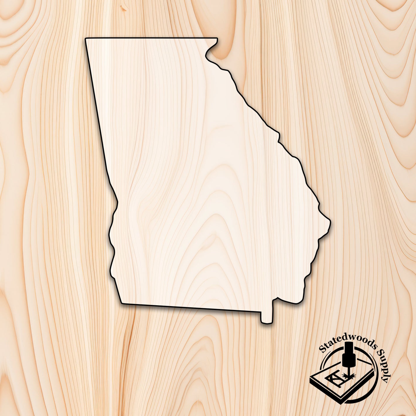 georgia state acrylic craft cutout