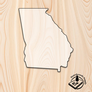 georgia state acrylic craft cutout