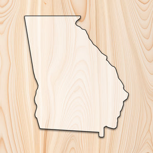 Georgia State Acrylic Craft Cutout