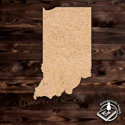 indiana state mdf plywood craft cutout