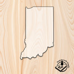 indiana state acrylic craft cutout