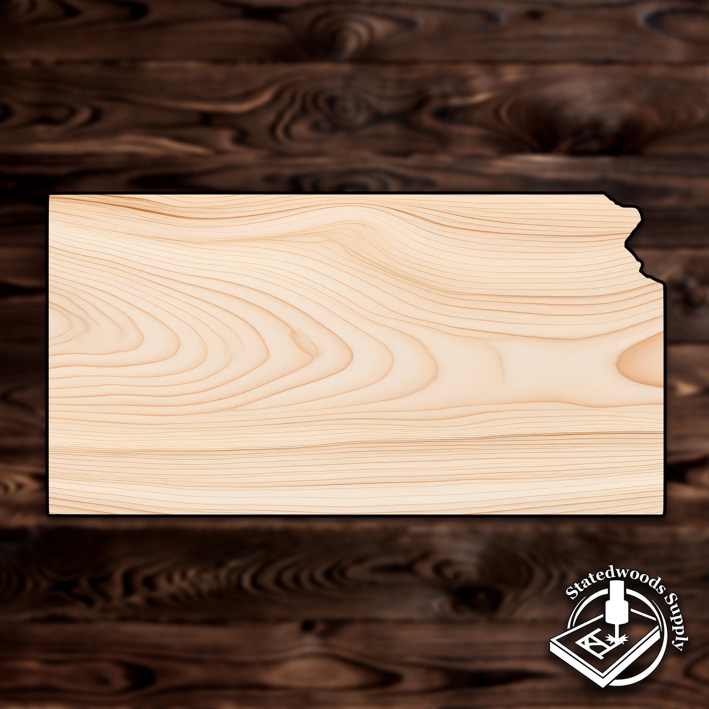 kansas state craft cutout wood