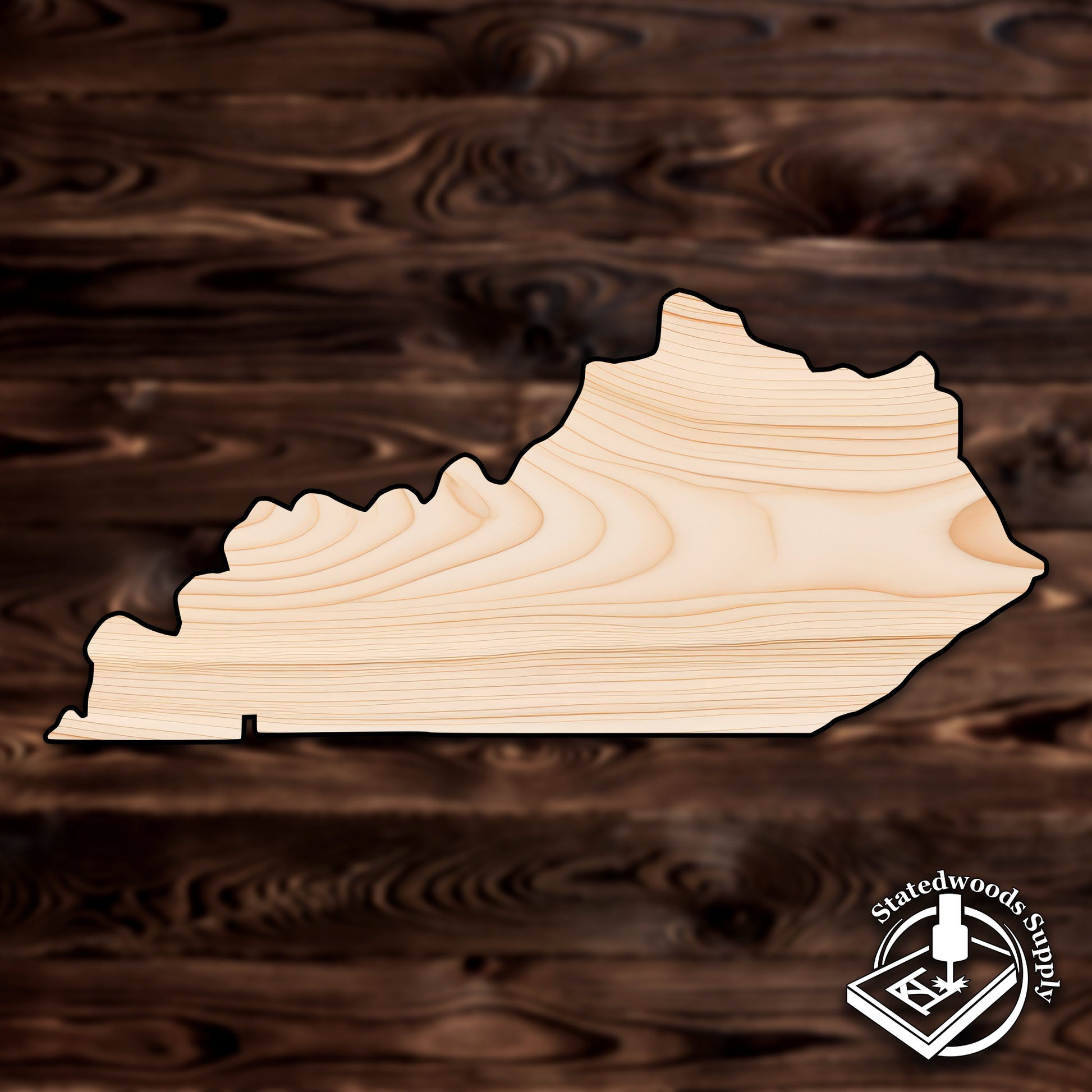 kentucky state craft cutout wood