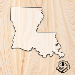 louisiana state craft acrylic cutout