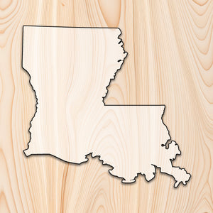 Louisiana State Acrylic Craft Cutout