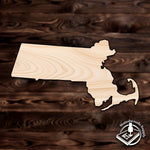 Massachusetts state craft cutout wood