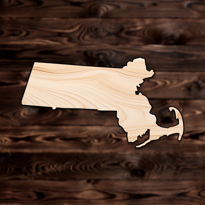 Massachusetts State Plywood Craft Shape