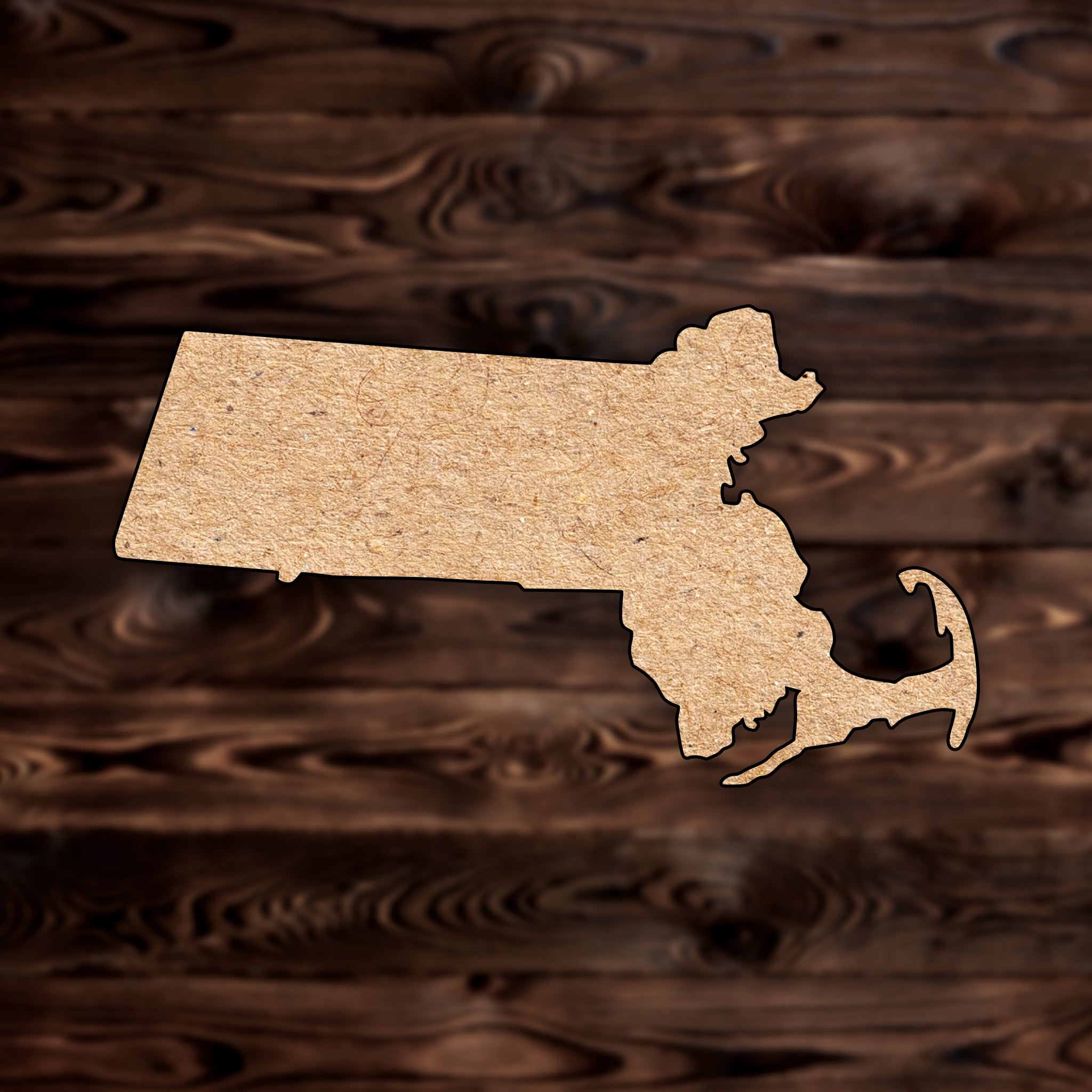 Massachusetts State MDF Cutout
