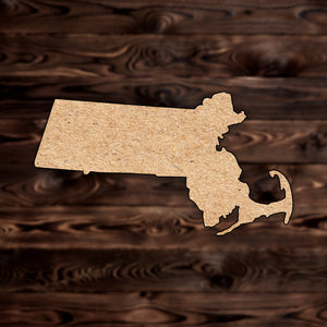 Massachusetts State MDF Cutout