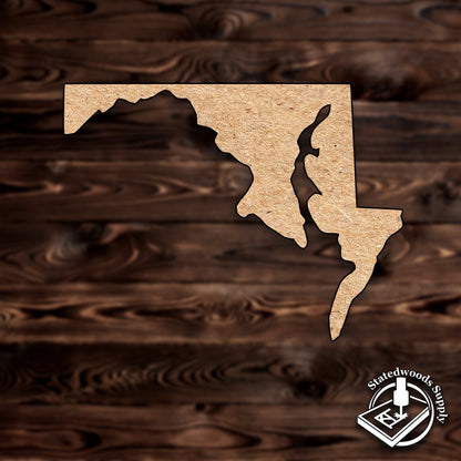 maryland state mdf plywood craft cutout