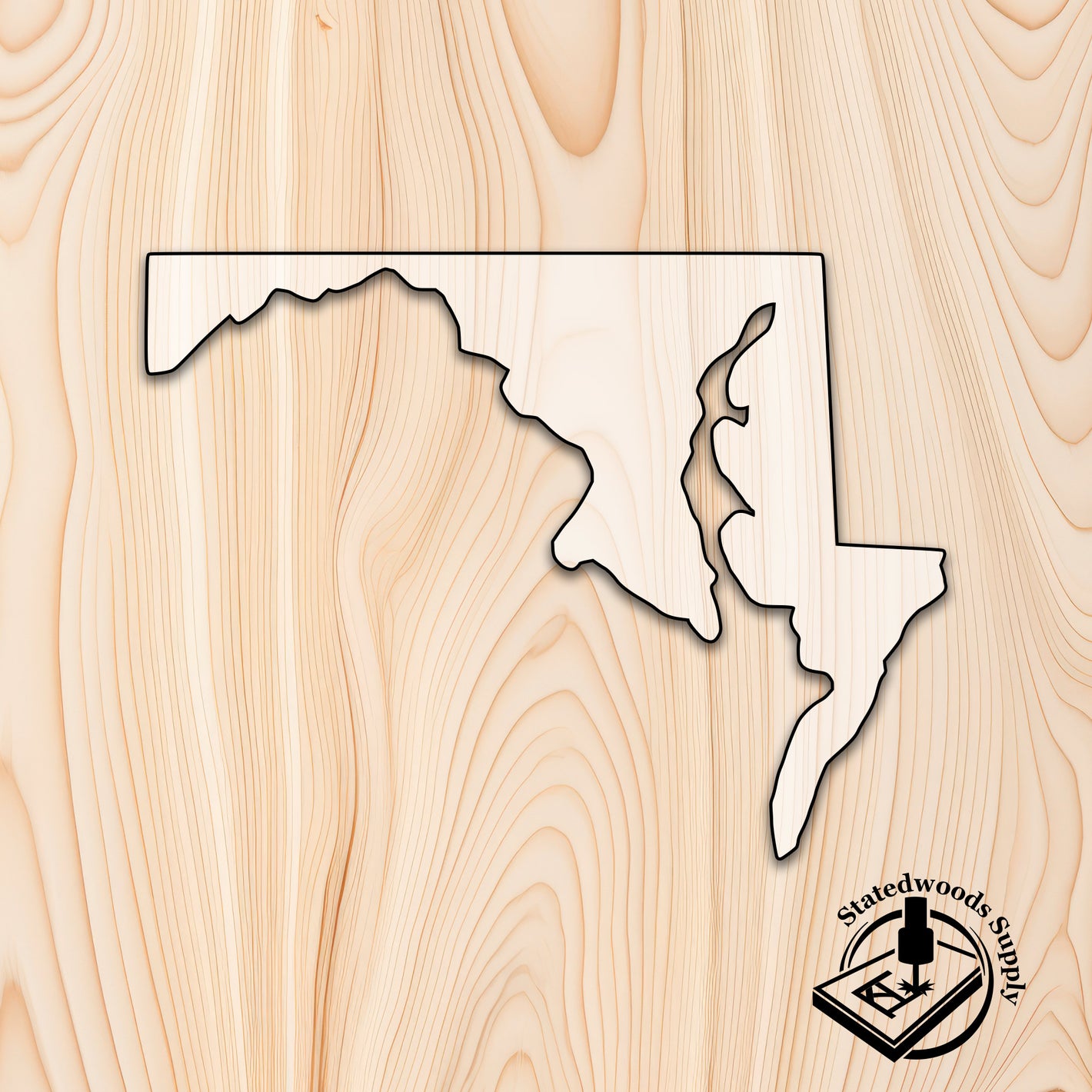 maryland state acrylic craft cutout