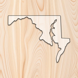 Maryland State Acrylic Craft Cutout
