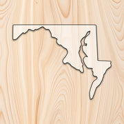 Maryland State Acrylic Craft Cutout