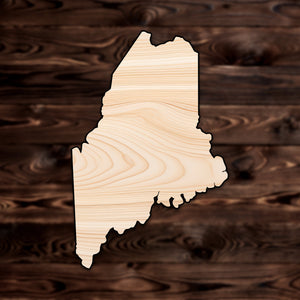 Maine State Plywood Craft Shape
