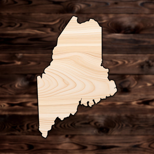 Maine State Plywood Craft Shape