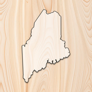 Maine State Acrylic Craft Cutout