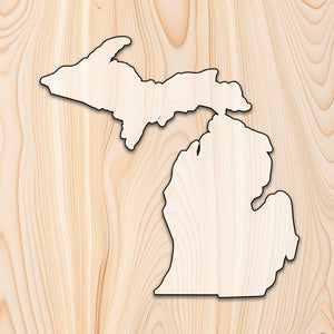 Michigan State Acrylic Craft Cutout