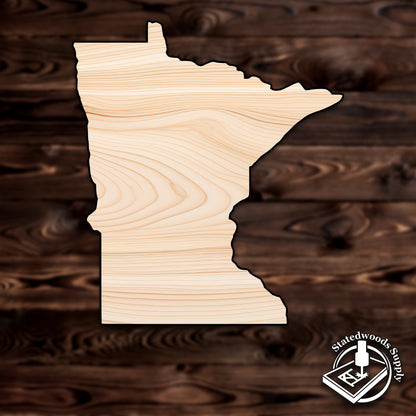 Minnesota state craft cutout wood