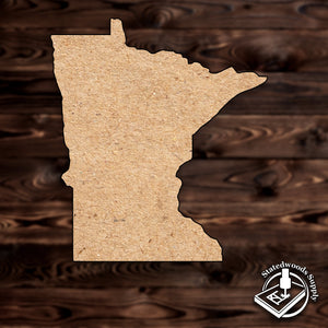 Minnesota state state mdf plywood craft cutout