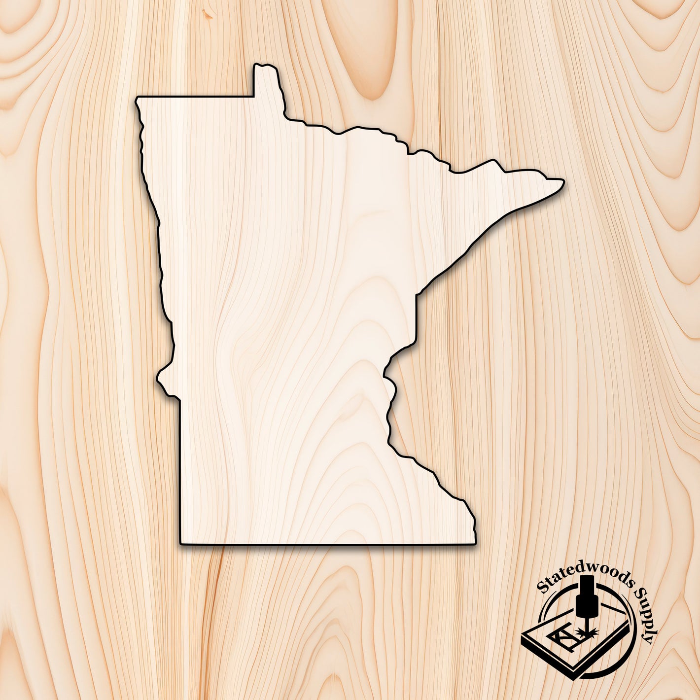 minnesota state acrylic craft cutout