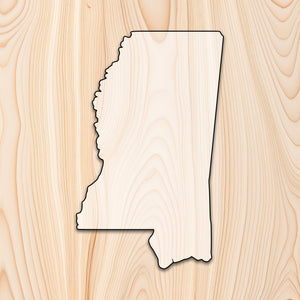 Mississippi State Acrylic Craft Cutout