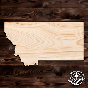 montana state craft cutout wood