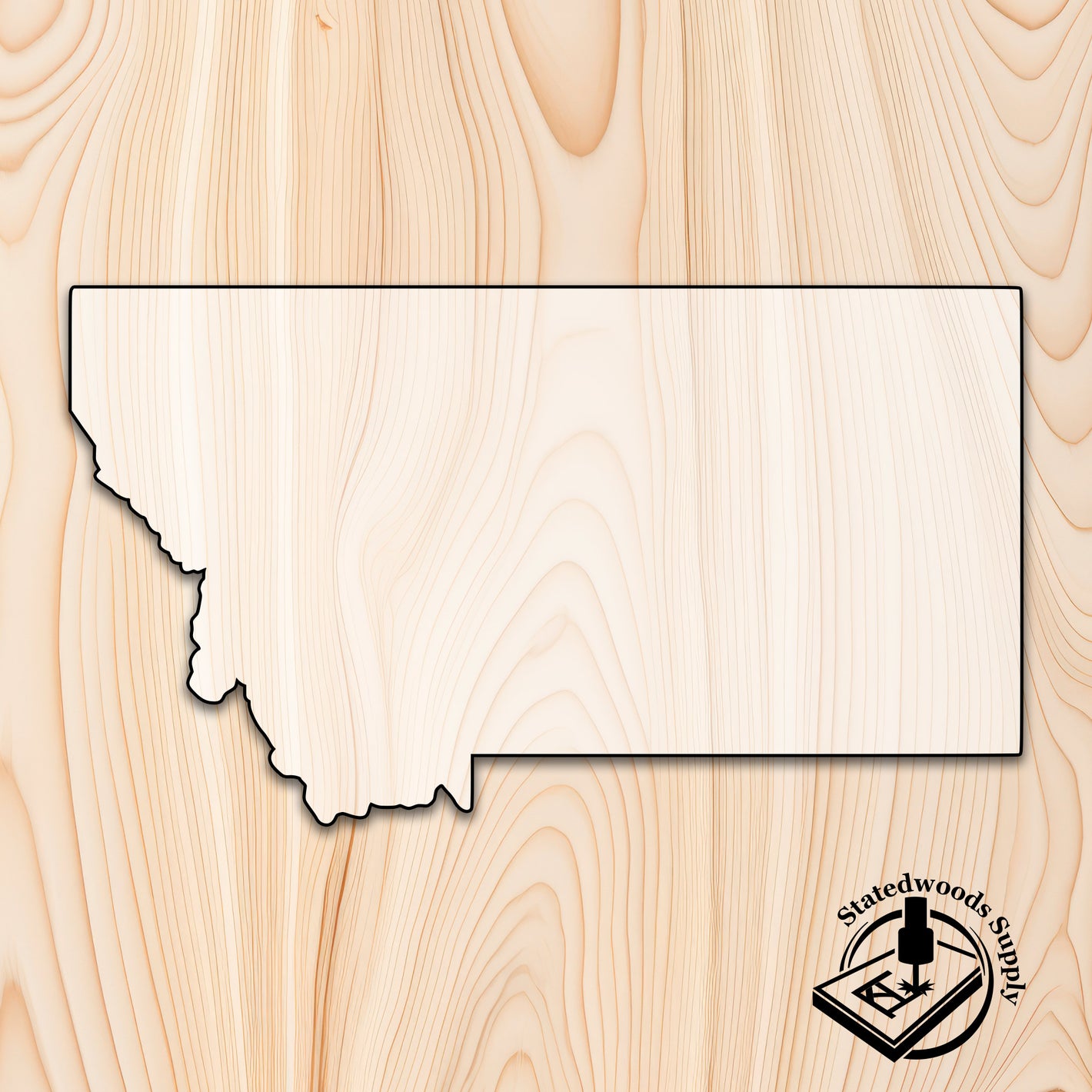 montana state acrylic craft cutout