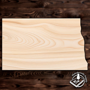 north dakota state craft cutout wood