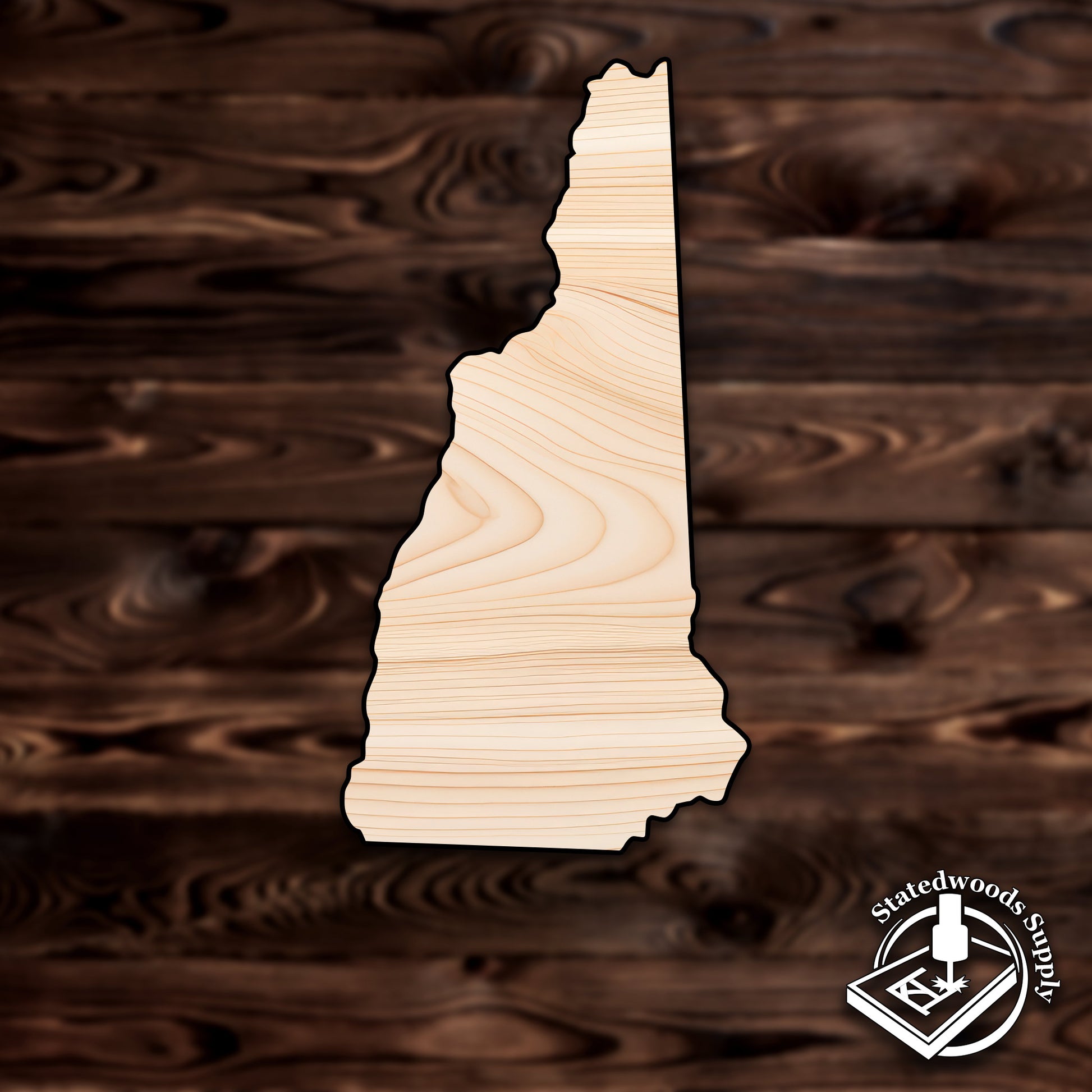 new hampshire state craft cutout wood