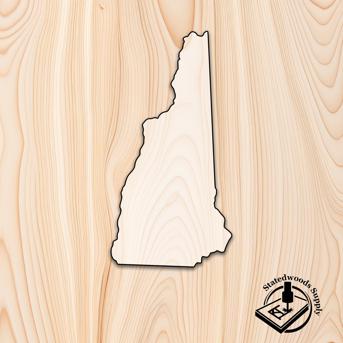 new hampshire state acrylic craft cutout