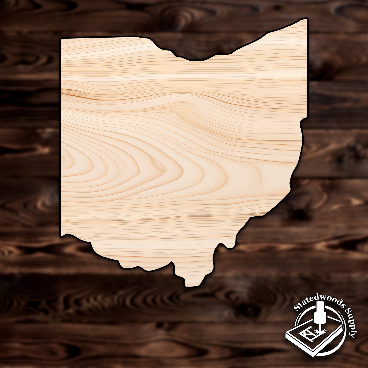 ohio state craft cutout wood