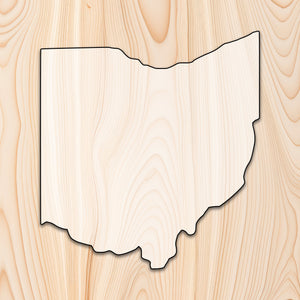 Ohio State Acrylic Craft Cutout