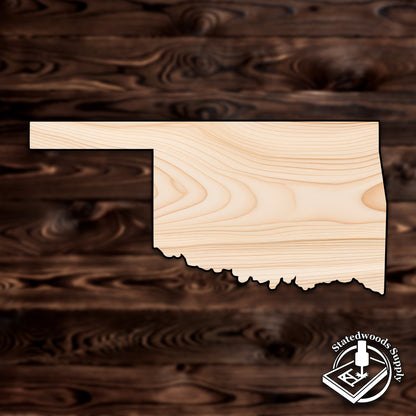 oklahoma state craft cutout wood