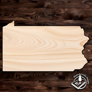 Pennsylvania state craft cutout wood