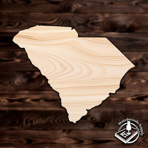 south carolina state craft cutout wood