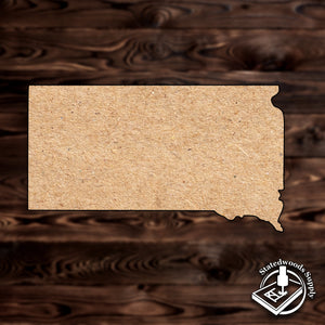 south dakota state MDF wood craft cutout